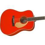 Fender Limited Edition PM-1E Fiesta Red Akustik Gitar