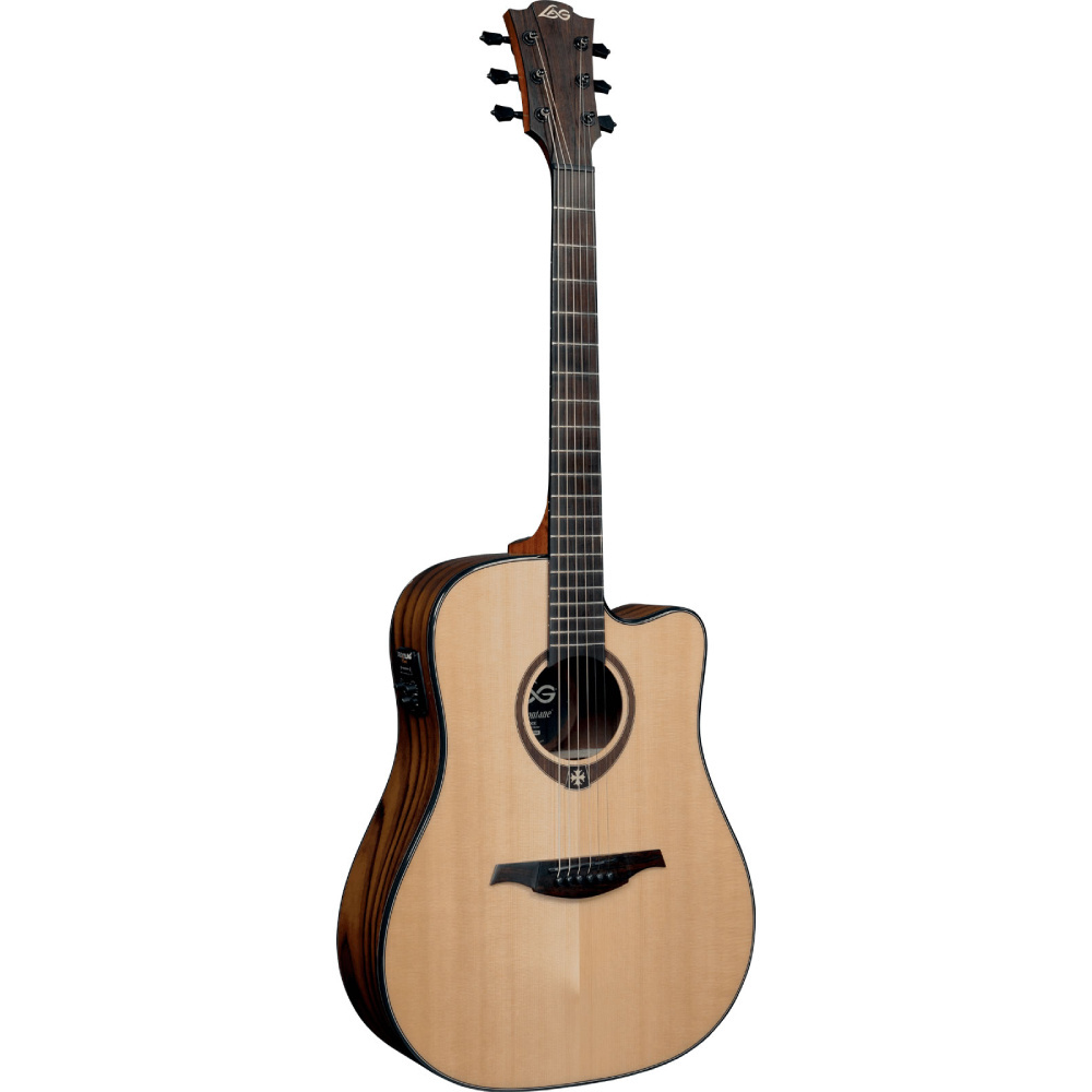 LAG GLA T500DCE Tramontane Dreadnought Cutaway Elektro Akustik Gitar