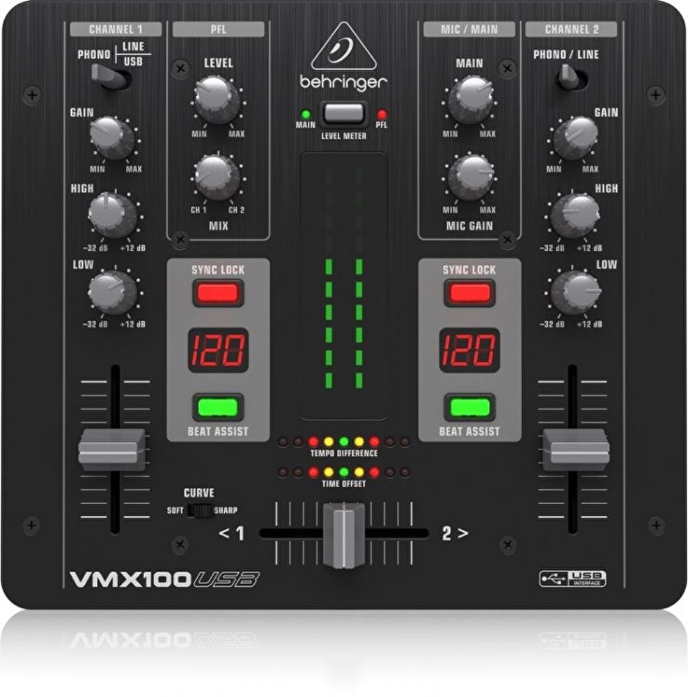 BEHRINGER Pro Mixer VMX100USB USB Dj Mikseri