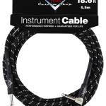 Fender 18.6' Custom Shop Performance Series Cable Angled Black Tweed Enstrüman Kablosu