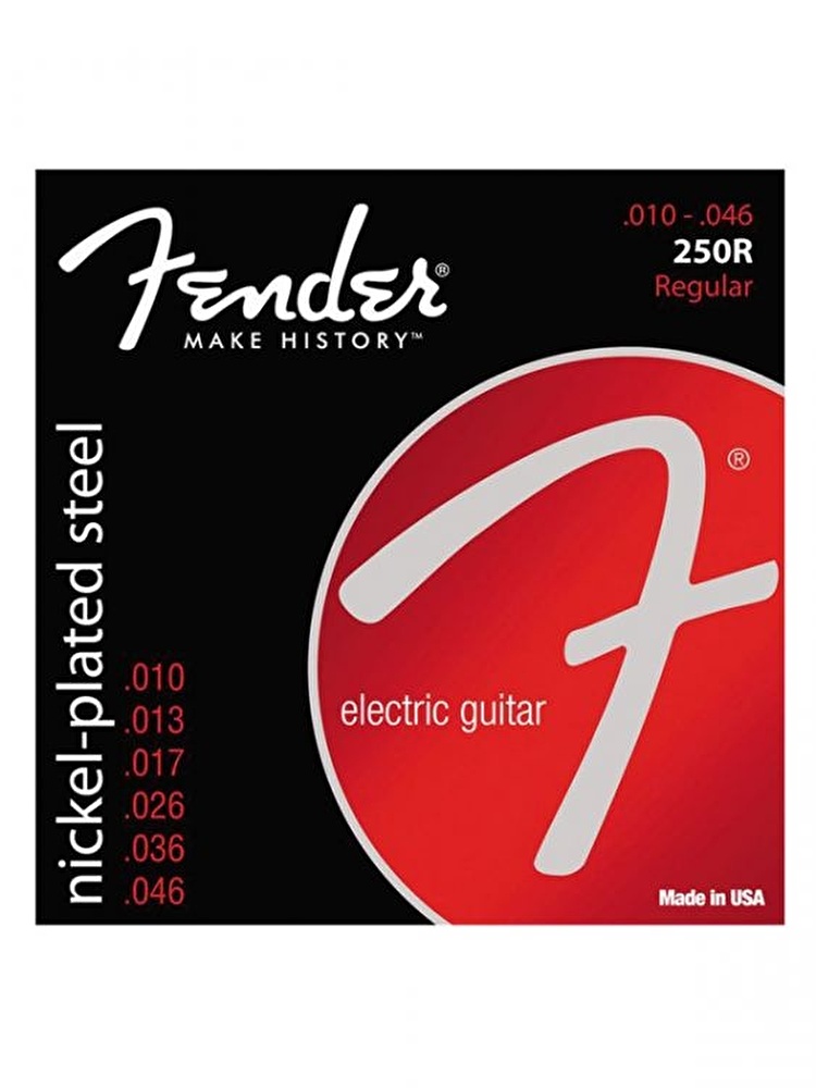 Fender 250R NPS 10-46 3 Nickel-Plated Steel Elektro Gitar Teli