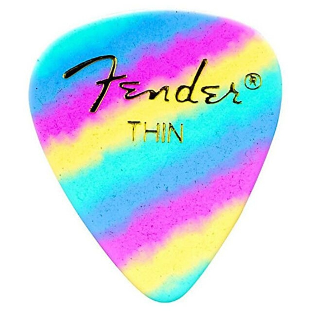 Fender 351 Shape Premium Pena Thin Rainbow 12 Count Pena