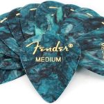 Fender 351 Shape Premium Picks Medium 12 Pack Ocean Turquoise Picks Pena