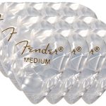 Fender 351 Shape Premium Picks Medium 12 Pack White Moto Picks Pena