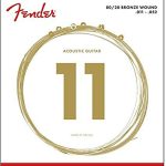 Fender 80/20 Bronze Acoustic Strings Ball End 70CL .011-.050 Gauges String Sets - Akustik Gitar Teli