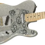 Fender Brad Paisley Road Worn Telecaster Akçaağaç Klavye Silver Sparke Elektro Gitar