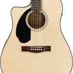 Fender CD-60SCE Left-Hand Ceviz Klavye NAT Solak Elektro Akustik Gitar