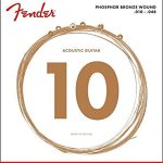 Fender Phosphor Bronze Acoustic Guitar Strings Ball End 60XL .010-.048 Gauges String Sets - Akustik Gitar Teli