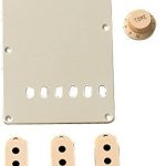Fender Stratocaster Accessory Kit Aged White Knobs Kits & Pick Up Covers Yedek Parça