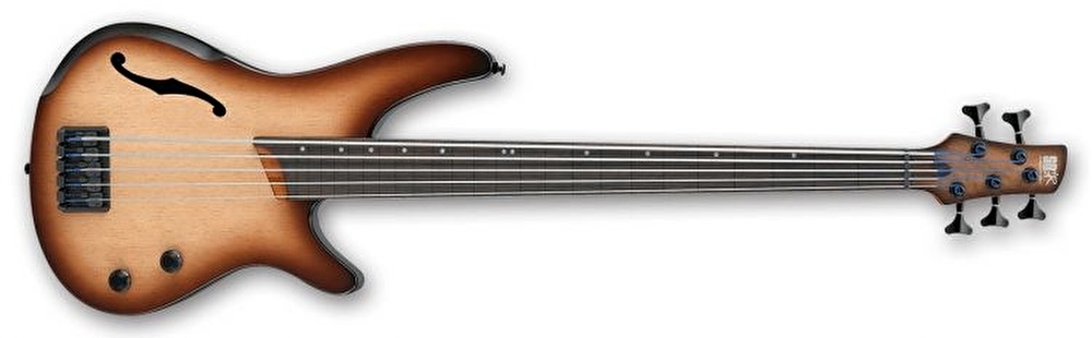 IBANEZ Workshop Series SRH505F-NNF 5 Telli Doğal Kahverengi Burst Flat Bas Gitar