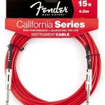 Fender 15' California Instrument Cable Candy Apple Red Enstrüman Kablosu