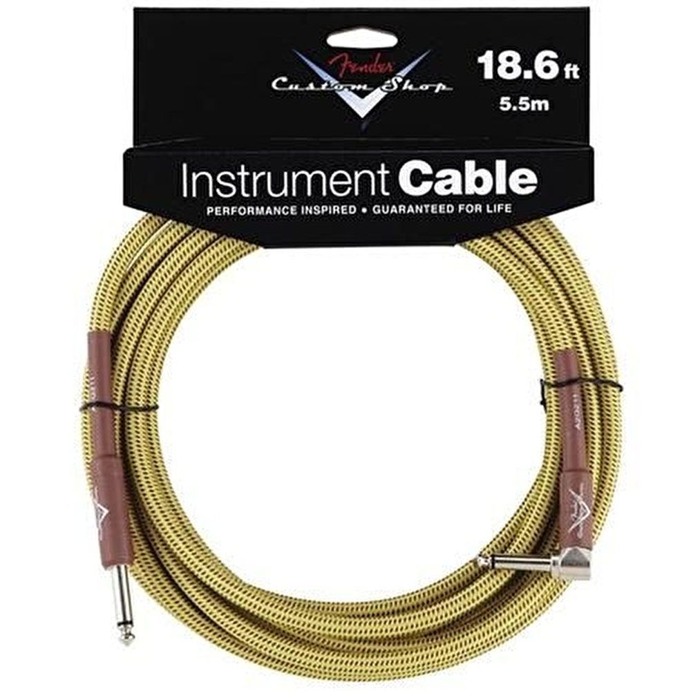 Fender 18.6′ Custom Shop Performance Series Cable Angled Tweed Enstrüman Kablosu
