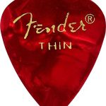 Fender 351 Shape Premium İnce 12'li Paket Red Moto Pena