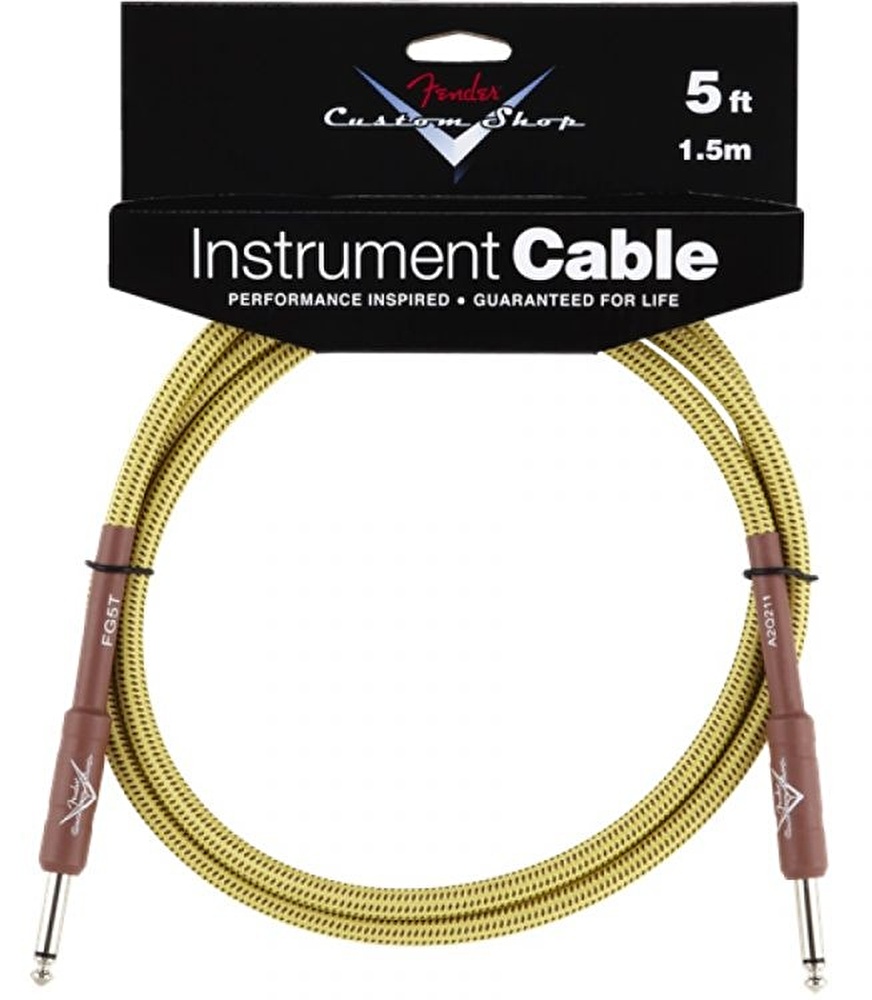 Fender 5′ Custom Shop Performance Series Cable Tweed Enstrüman Kablosu