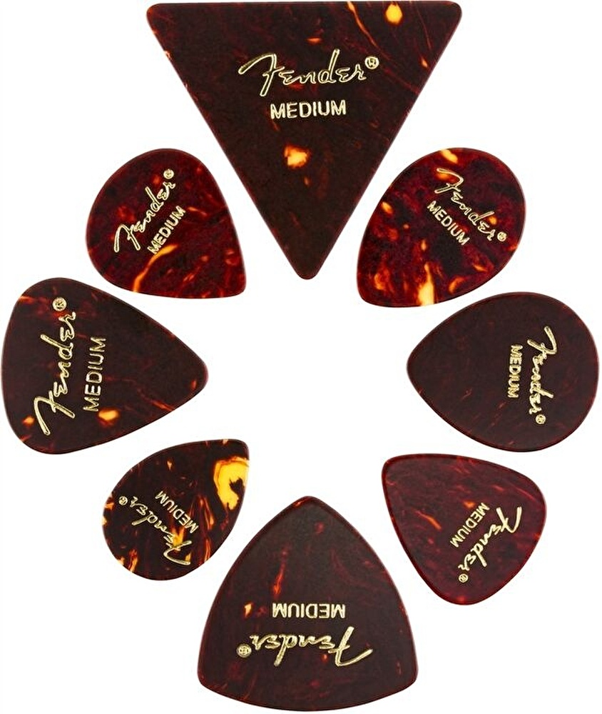 Fender All Shapes Celluloid Medley Tortoise Shel