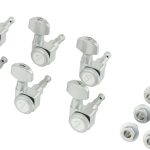 Fender American Deluxe Strat Brushed Chrome Set of 6 Tuning Machines
