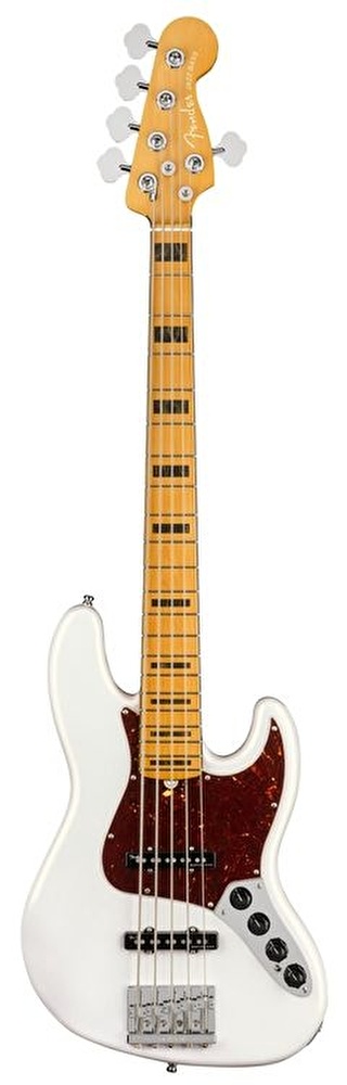 Fender American Ultra Jazz Bass V Akçaağaç Klavye Arctic Pearl Bas Gitar4143