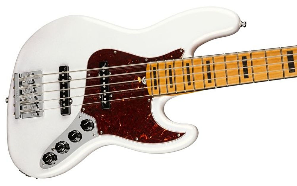 Fender American Ultra Jazz Bass V Akçaağaç Klavye Arctic Pearl Bas Gitar4143