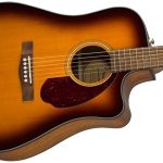 Fender CD-140SCE Dreadnought Ceviz Klavye Hard Case Dahil Sunburst Elektro Akustik Gitar