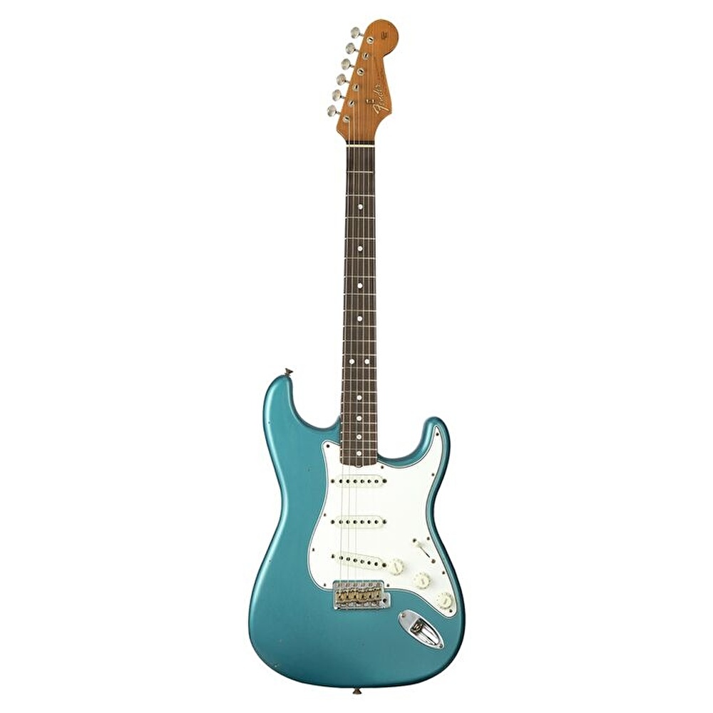 Fender Custom Shop W20 Limited Edition 1964 Stratocaster Journeyman Relic Faded Aged Ocean Turquoise Metallic Elektro Gitar