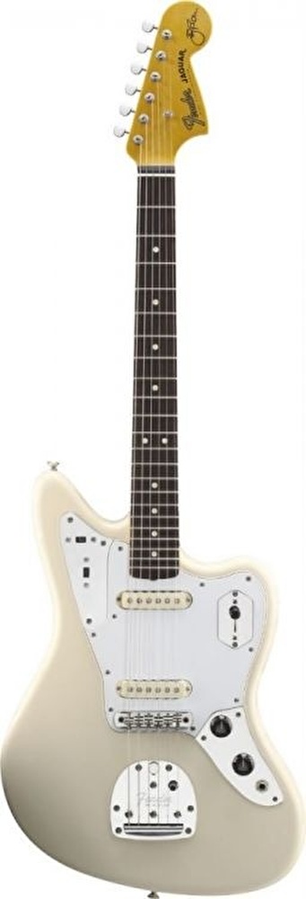 Fender Johnny Marr Jaguar Gülağacı Klavye Olympic White Elektro Gitar