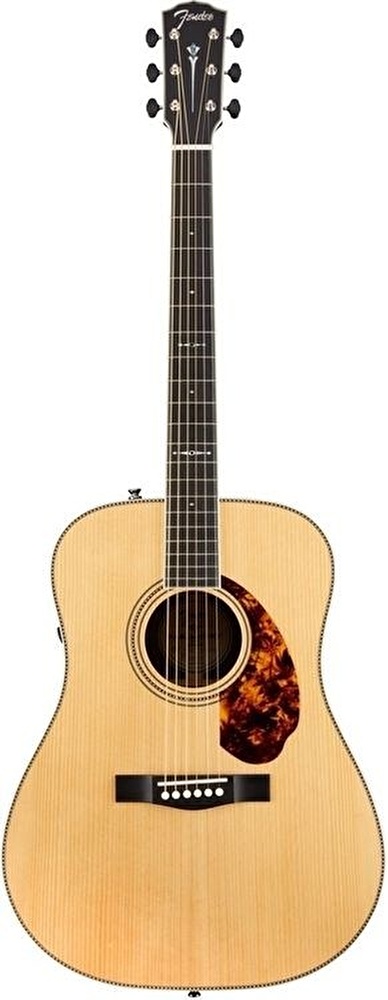 Fender Paramount PM-1 Limited Edition Dreadnought Rosewood Adirondack Top Abanoz Klavye Natural Elektro Akustik Gitar