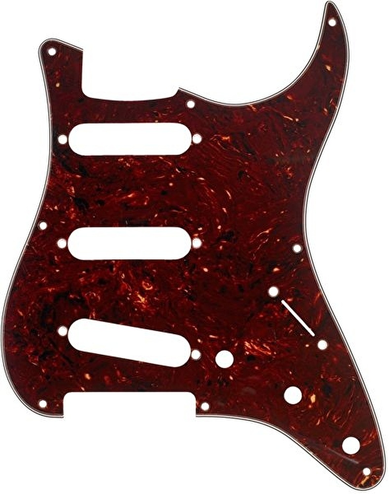 Fender Pickguard ’57 Strat 8 Hole S/S/S Configuration 4-Ply Tortoise Shell