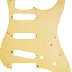 Fender Pickguard '57 Strat 8 Hole S/S/S Configuration 1-Ply Gold Anodized Aluminum