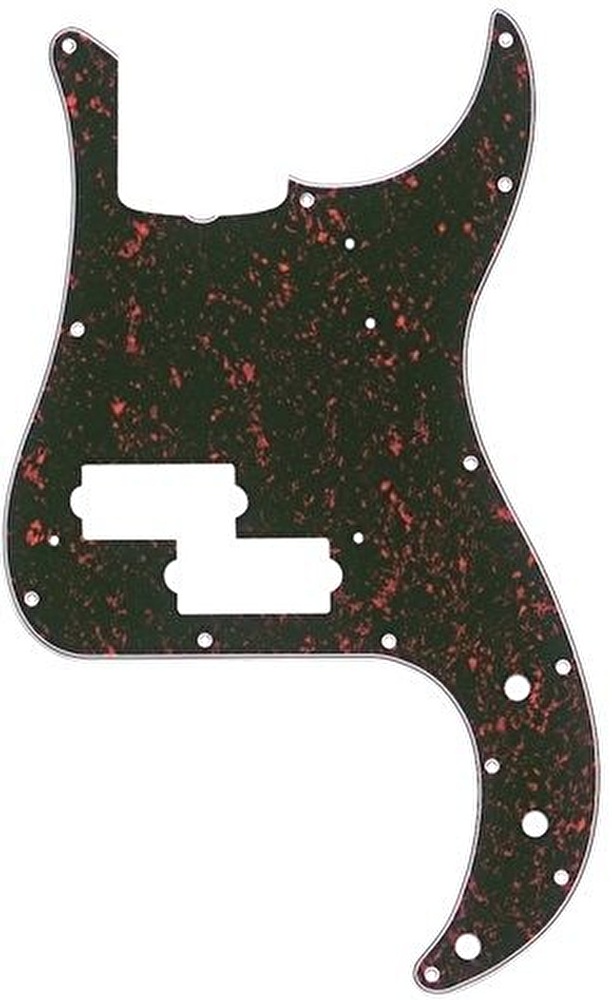Fender Pickguard ’62 Precision Bass 13 Hole 4-Ply w/ Truss Rod Notch Tortoise Shell