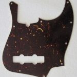 Fender Pickguard Jazz Bass 10 Hole w/ Truss Rod Notch Tortoise Shell