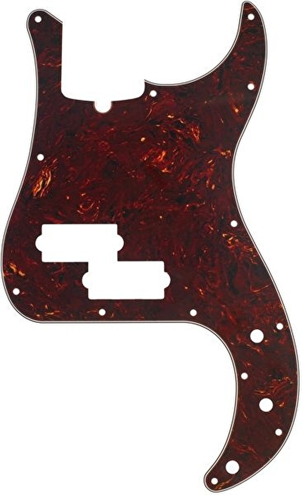 Fender Pickguard Precision Bass 13 Hole 4-Ply w/ Truss Rod Notch Tortoise Shell