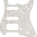 Fender Pickguard Strat 11 Hole H/S/S Configuration 4-Ply White Pearl