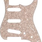 Fender Pickguard Strat 11 Hole S/S/S Configuration 4-Ply Aged White Moto