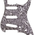 Fender Pickguard Strat 11 Hole S/S/S Configuration 4-Ply Black Pearl
