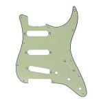 Fender Pickguard Strat 11 Hole S/S/S Configuration 3-Ply Mint Green