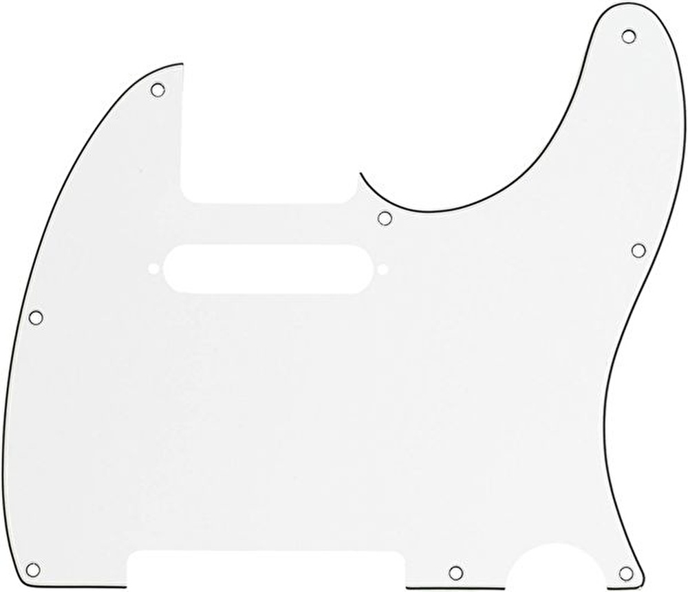 Fender Pickguard Tele 8 Hole 3-Ply Parchment