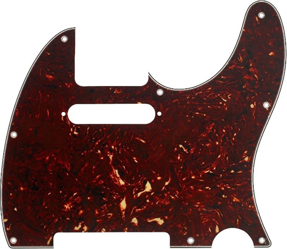 Fender Pickguard Tele 8 Hole 4-Ply Tortoise Shell