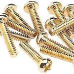 Fender Pickup and Selector Switch Mounting Screws Gold 12li Set