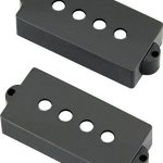 Fender Pickup Cover Plastic P-Bass Black Plastic Set of 2 Knobs Kits & Pick Up Covers