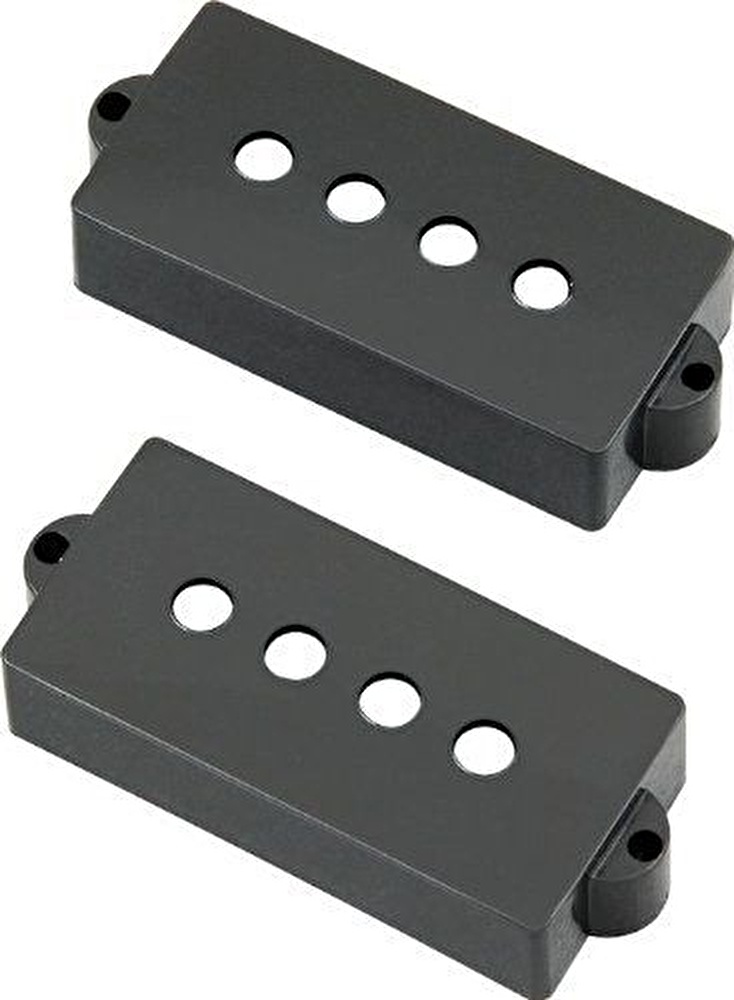 Fender Pickup Cover Plastic P-Bass Black Plastic Set of 2 Knobs Kits & Pick Up Covers
