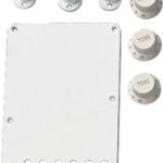 Fender Stratocaster Accessory Kit White Knobs Kits & Pick Up Covers