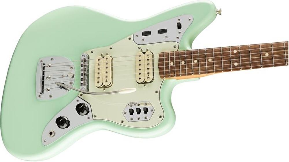 Fender Vintera '60s Jaguar Modified HH Pau Ferro Klavye Surf Green Elektro Gitar