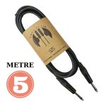 Erga Müzik Gitar Düz Jack Kablosu 5M – Elektro Akustik Bas Bağlama Keman Kemençe Amfi & Mixer Uyumlu Jack Kablosu…