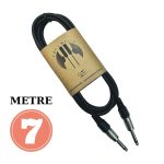 Erga Müzik Gitar Düz Jack Kablosu 7M – Elektro Akustik Bas Bağlama Keman Kemençe Amfi & Mixer Uyumlu Jack Kablosu…