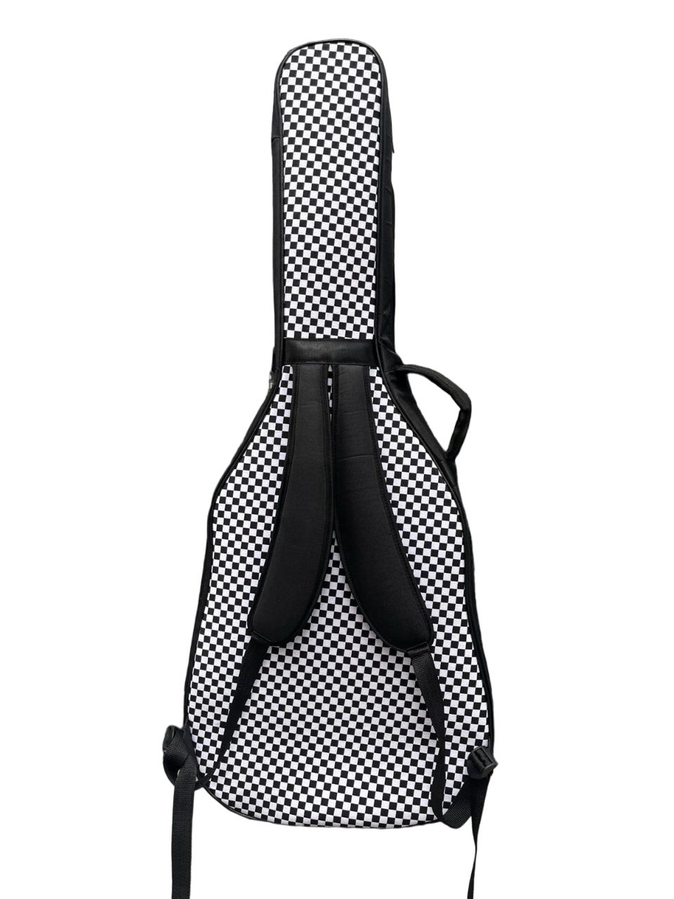 ERGA MÜZİK - KLASİK GİTAR KILIFI - ÇANTASI - SİYAH BEYAZ KARELİ PROFESYONEL GİGBAG - SOFT CASE - SU GEÇİRMEZ