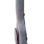 KLASİK GİTAR ÇANTASI-KILIFI-KALIN-GİGBAG-GRİ-KIRMIZI FİTİL-KETEN-SU GEÇİRMEZ-GTRGRİRED001