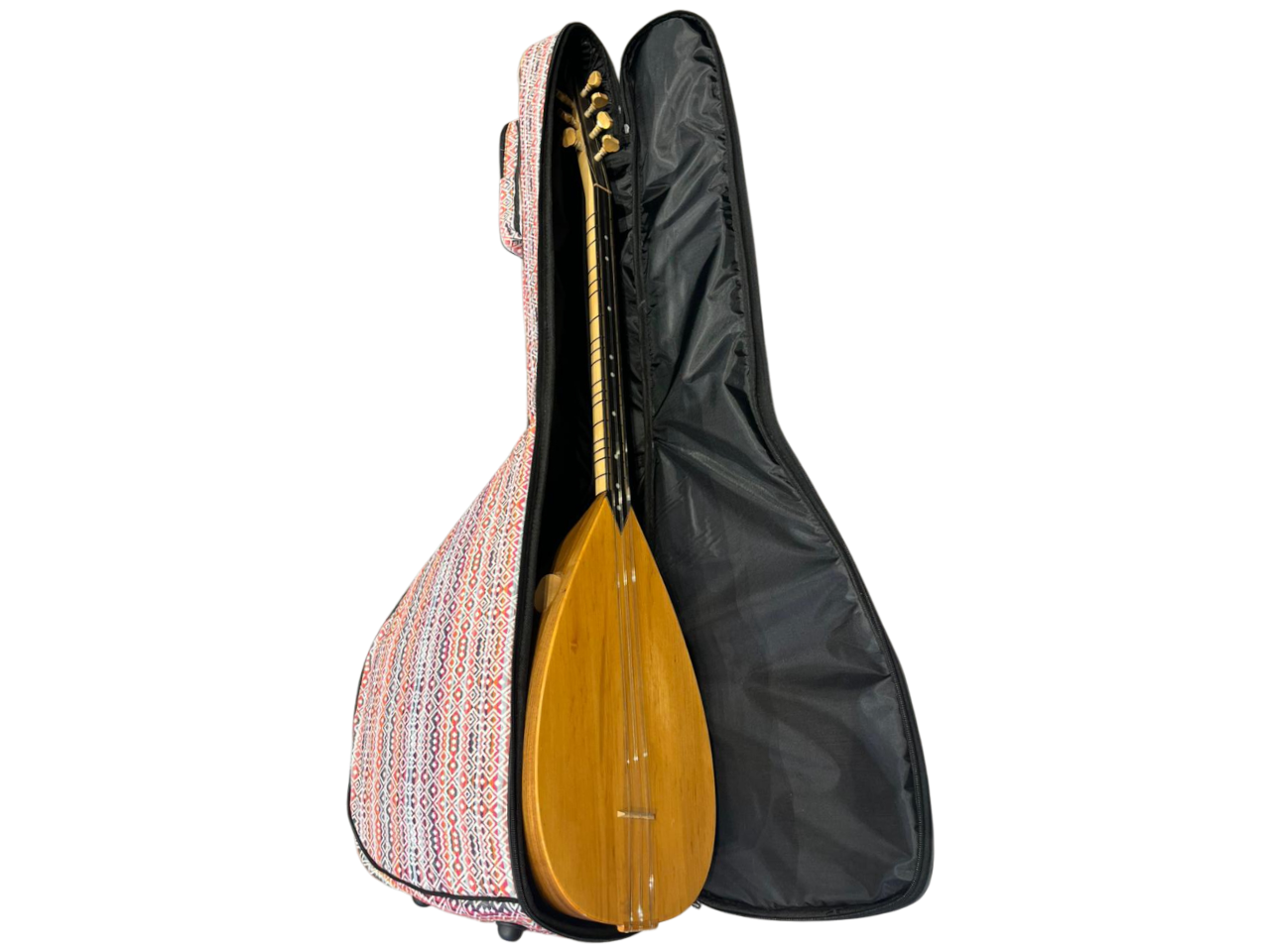 Saz Kılıfı Dokuma Bağlama Kılıfı Korumalı Kalın Kılıf Uzun Sap Bağlama Kılıfı