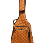 KAHVERENGİ PROFESYONEL GİGBAG KLASİK GİTAR KILIFI-ÇANTASI-KAHVERENGİ KAPİTONELİ SUNİ DERİ
