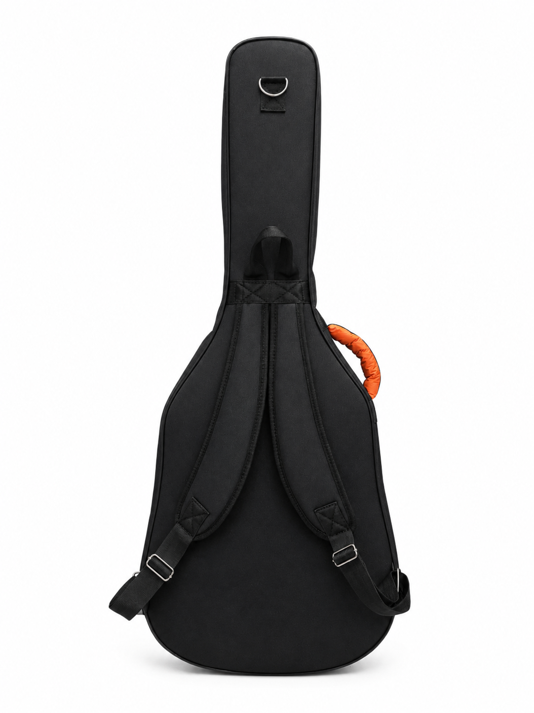 PROFESYONEL GİGBAG KALIN KLASİK GİTAR KILIFI-ÇANTASI - SİYAH - TURUNCU1900 DENYE LÜX KUMAŞ - %100 SU GEÇİRMEZ