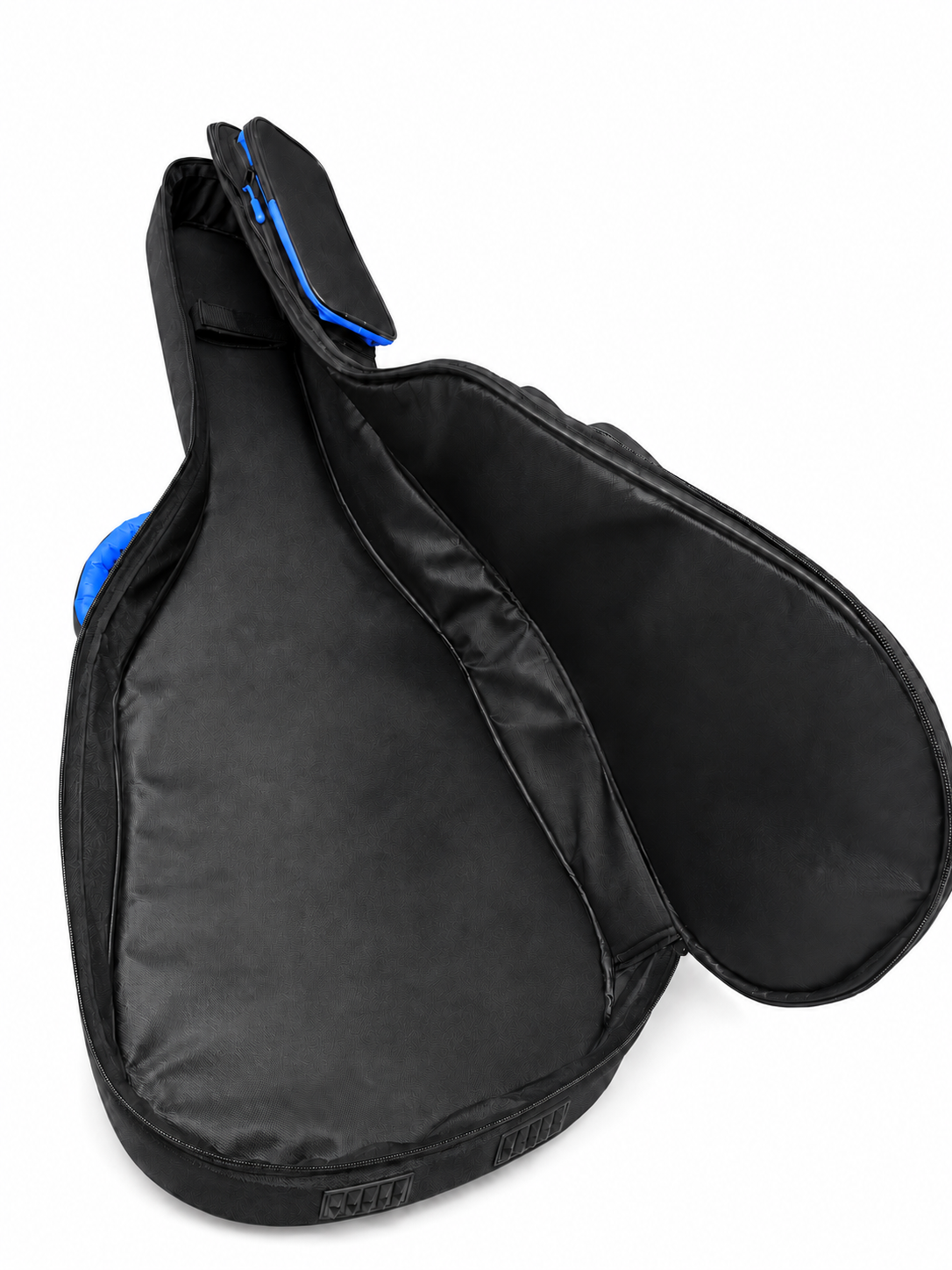 PROFESYONEL GİGBAG KALIN KLASİK GİTAR KILIFI-ÇANTASI - SİYAH - MAVİ 1900 DENYE LÜX KUMAŞ - %100 SU GEÇİRMEZ